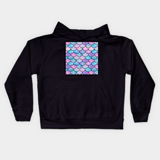 mermaid scales Kids Hoodie